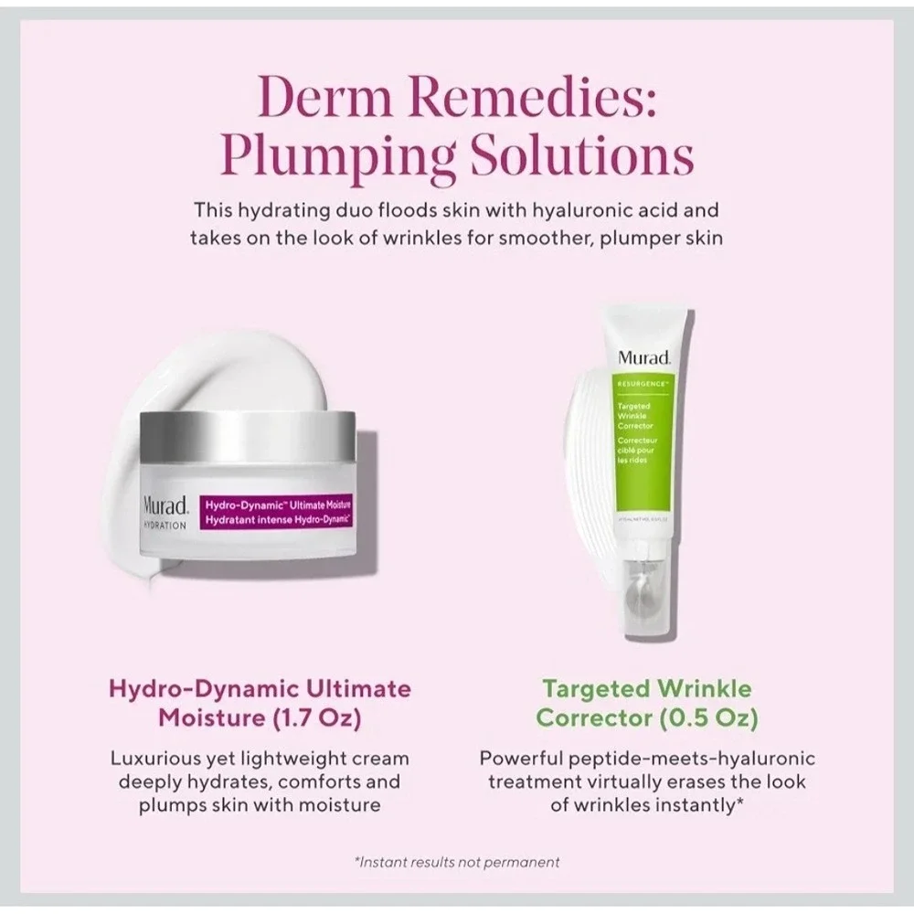 Murad‎ Derm Remedies Targeted Wrinkle Corrector & Hydro Dynamic Ultimate NEW
